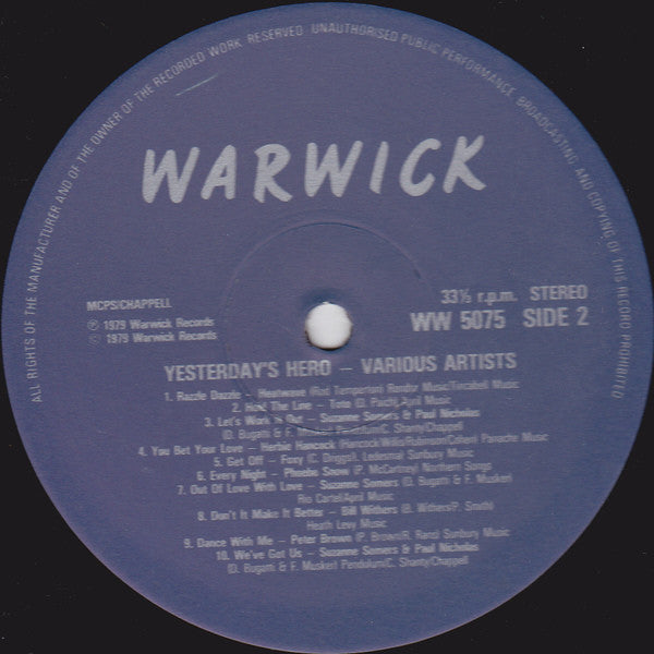 Various - Yesterday's Hero