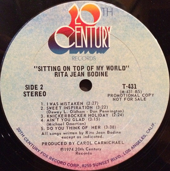 Sitting On Top Of My World