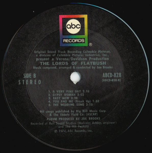 Joseph Brooks - The Lords Of Flatbush (The Original Soundtrack Recording)