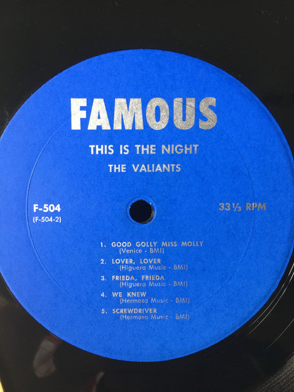 Billy Storm And Valiants, The - This Is The Night