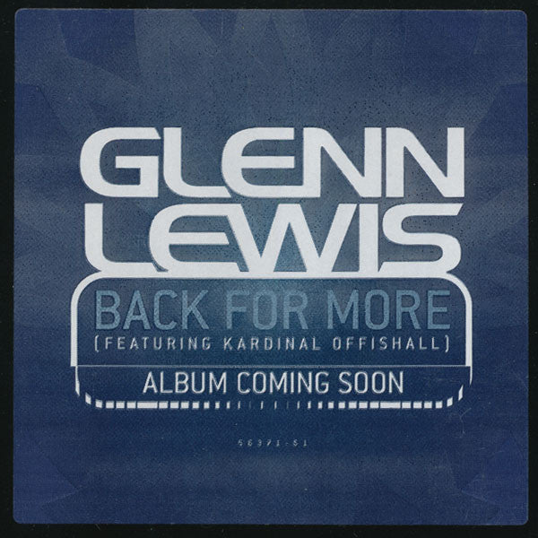 Glenn Lewis - Back For More