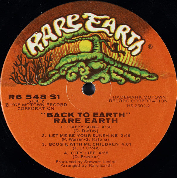 Rare Earth - Back To Earth