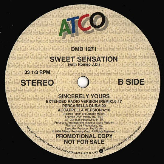 Sweet Sensation - Sincerely Yours