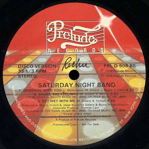 Saturday Night Band - Keep Those Lovers Dancing