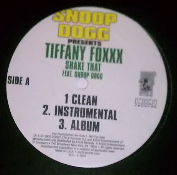 Snoop Dogg - Shake That / Remember Me