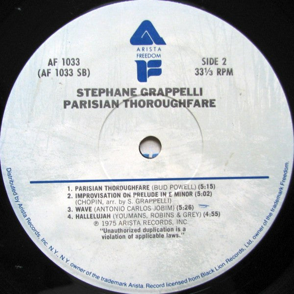 Stéphane Grappelli - Parisian Thoroughfare