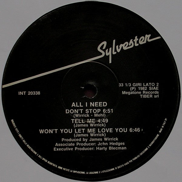 Sylvester - All I Need