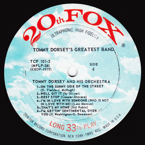 Tommy Dorsey And His Orchestra - Tommy Dorsey's Greatest Band