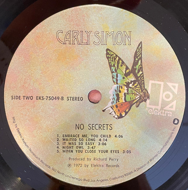 Carly Simon - No Secrets