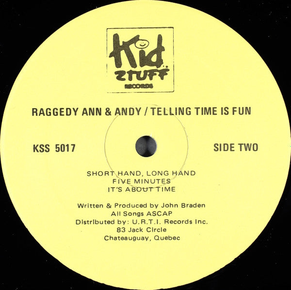 Raggedy Ann & Andy Telling Time Is Fun