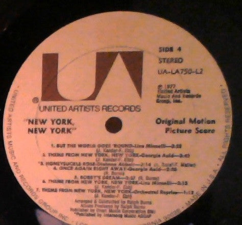 Liza Minnelli • Robert De Niro - New York, New York (Original Motion Picture Score)