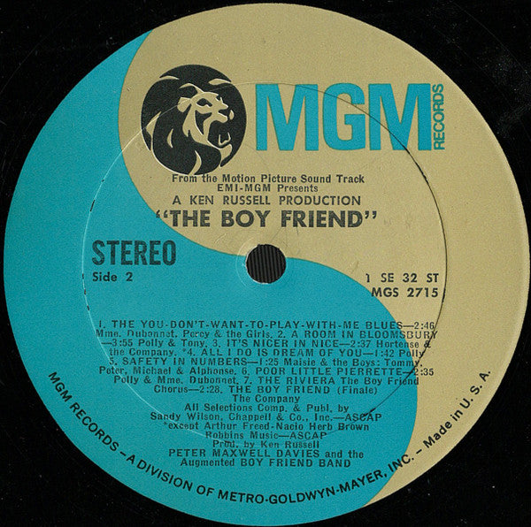 Peter Maxwell Davies And Boy Friend Band, The Starring Twiggy - The Boyfriend (Original Soundtrack)