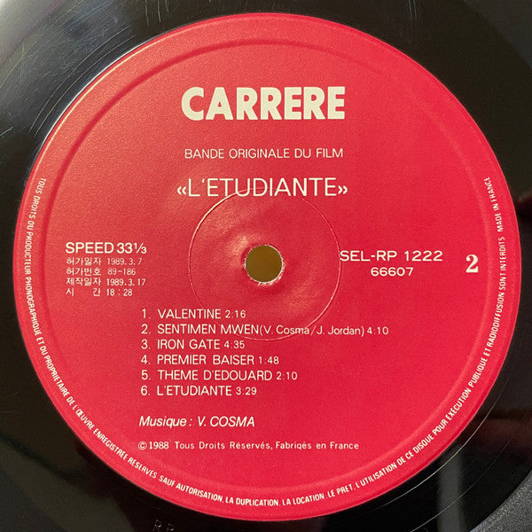 Vladimir Cosma - L'Étudiante (Bande Originale Du Film)