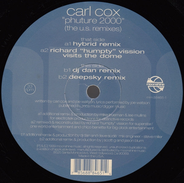 Carl Cox - Phuture 2000 (The U.S. Remixes)