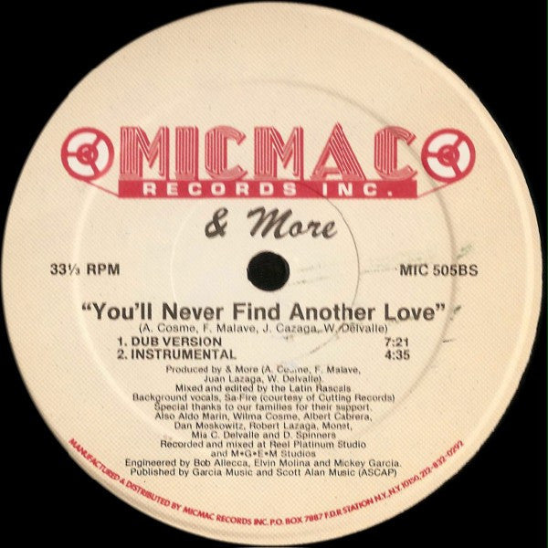 & More - You'll Never Find Another Love