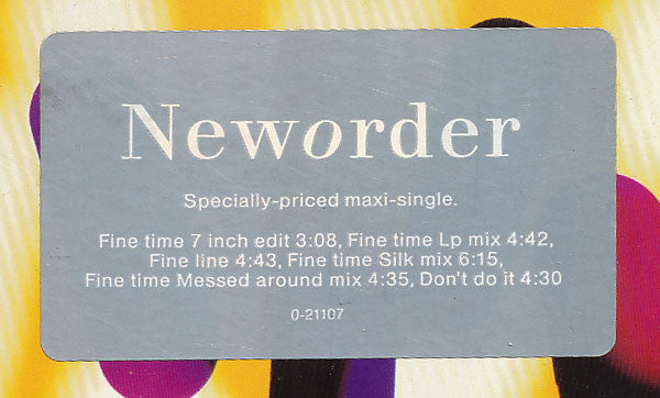 New Order - Fine Time