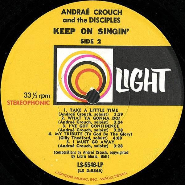 Andraé Crouch & The Disciples - Keep On Singin'