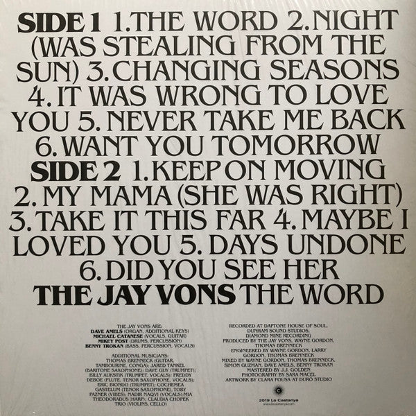 The Jay Vons - The Word