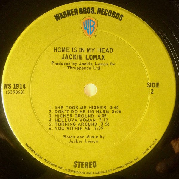 Jackie Lomax - Home Is In My Head