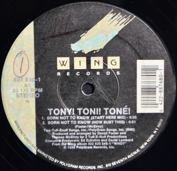 Tony! Toni! Toné! - Born Not To Know
