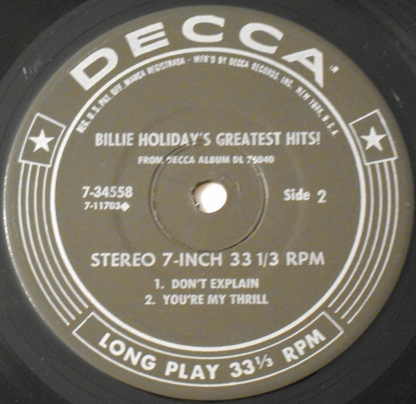 Billie Holiday's Greatest Hits