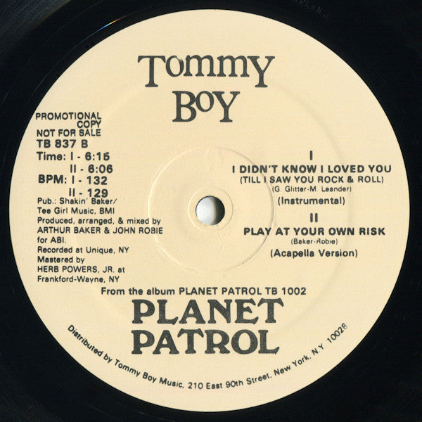 Planet Patrol - I Didn't Know I Loved You (Till I Saw You Rock & Roll)
