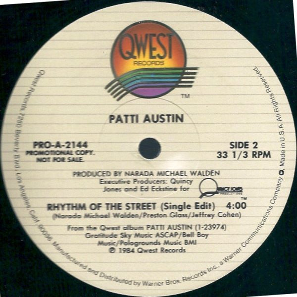 Patti Austin - Rhythm Of The Street