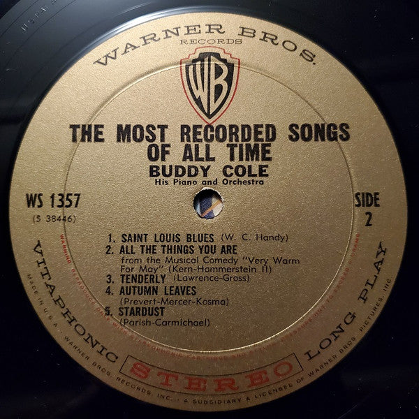 Buddy Cole And His Orchestra - The Most Recorded Songs Of All Time