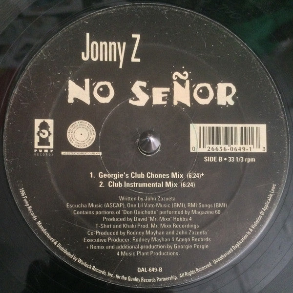 Jonny Z - No Señor