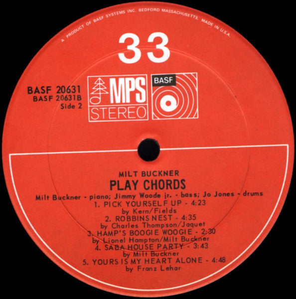 The Milt Buckner Trio - Play Chords