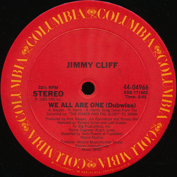 Jimmy Cliff - We All Are One