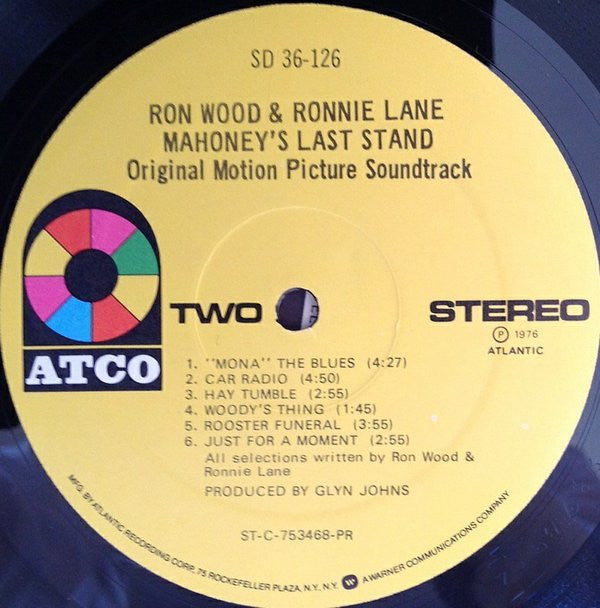 Ron Wood - Mahoney's Last Stand - Original Motion Picture Soundtrack