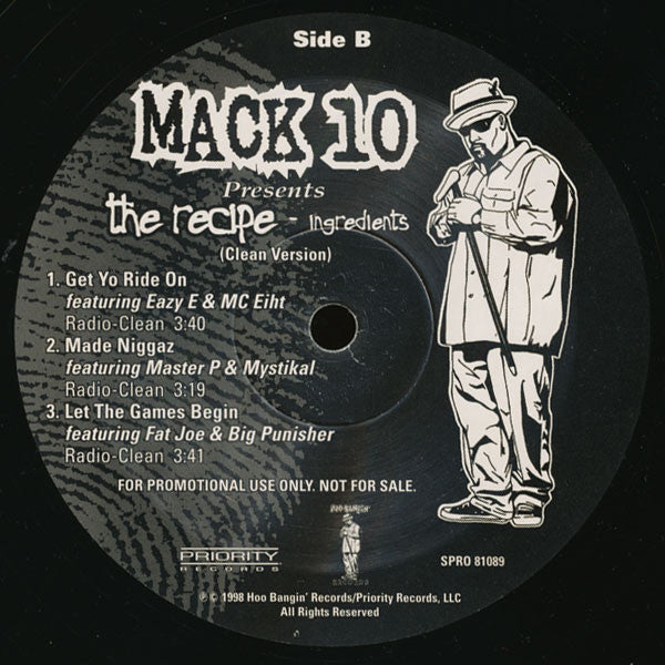 Mack 10 - Ingredients From The Recipe