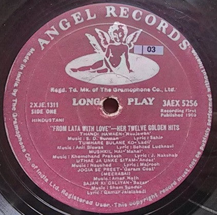 Lata Mangeshkar - From Lata With Love - Her Twelve Golden Hits