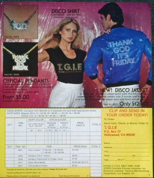 Various - Thank God It's Friday (The Original Motion Picture Soundtrack)