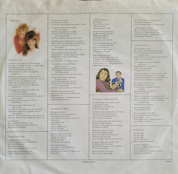 Carpenters - A Song For You