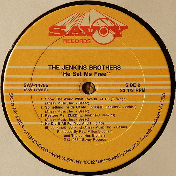 The Jenkins Brothers - He Set Me Free