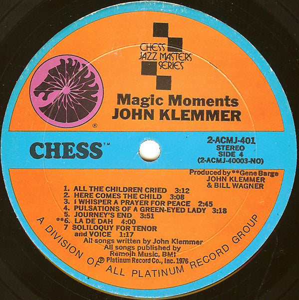 John Klemmer - Magic Moments