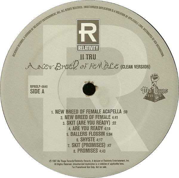 II Tru - A New Breed Of Female (Clean Version)