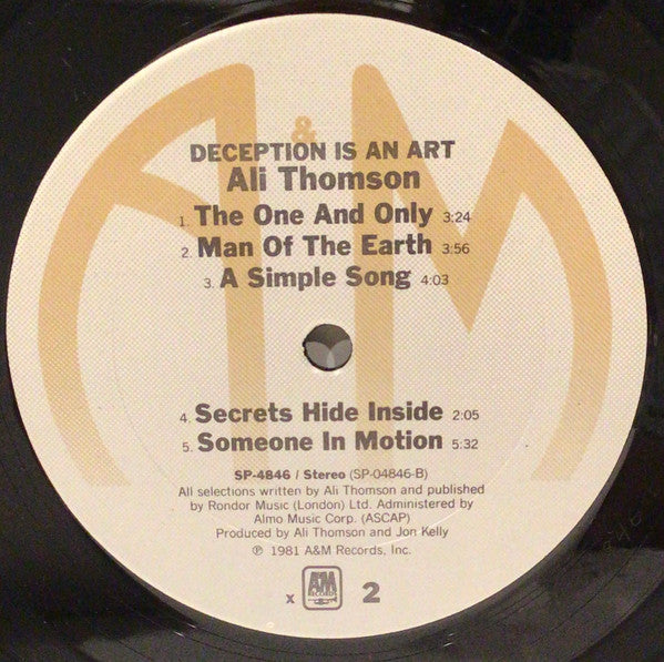 Ali Thomson - Deception Is An Art