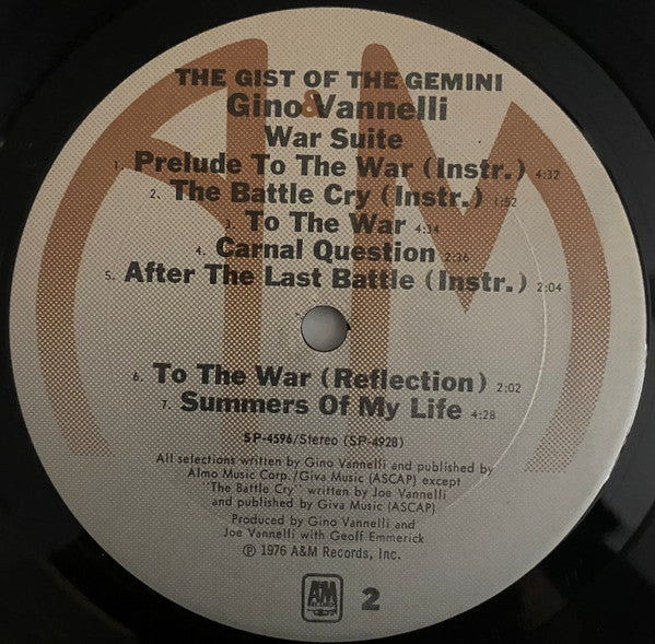Gino Vannelli - The Gist Of The Gemini