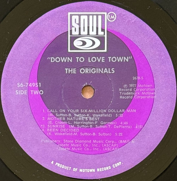 The Originals - Down To Love Town