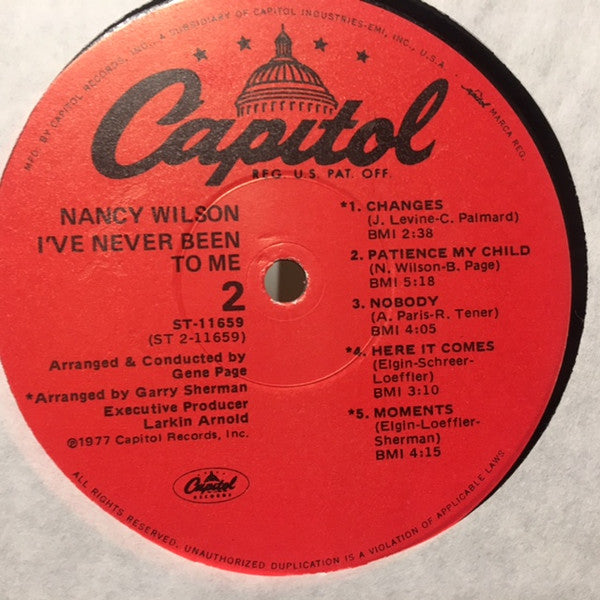 Nancy Wilson - I've Never Been To Me