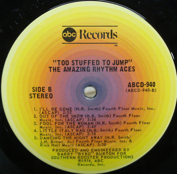 The Amazing Rhythm Aces - Too Stuffed To Jump