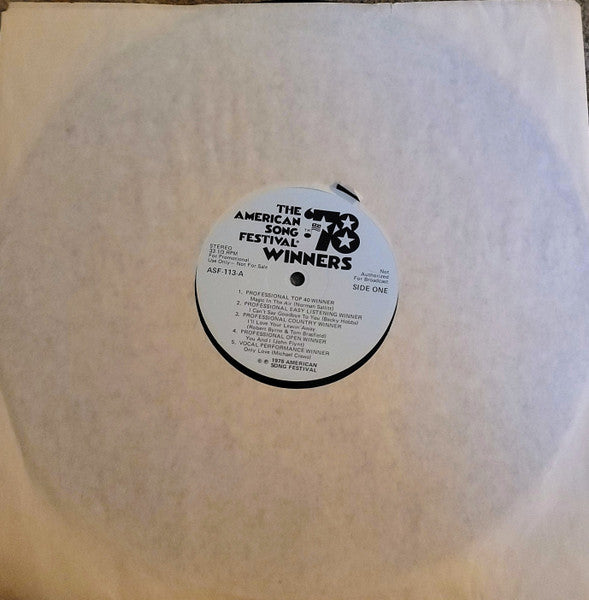 Various - American. Song Festival Winners '78