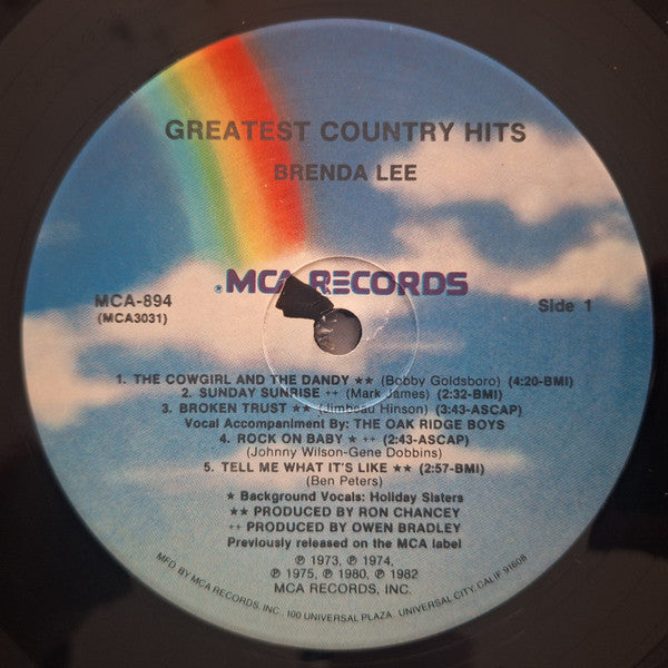 Brenda Lee - Greatest Country Hits