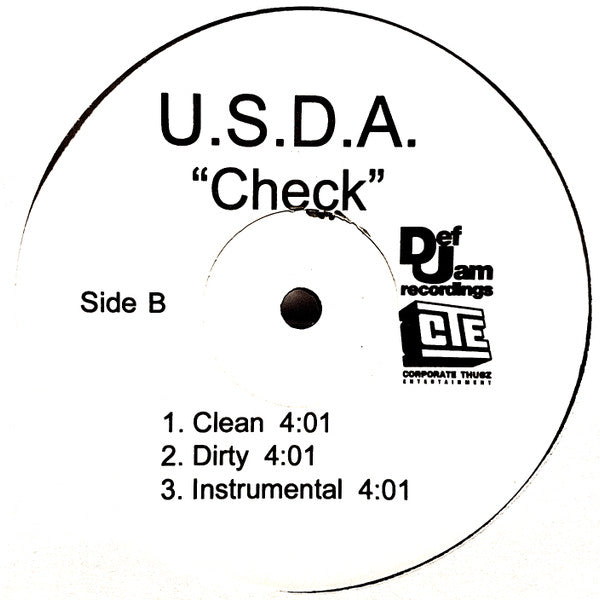 U.S.D.A. - Check