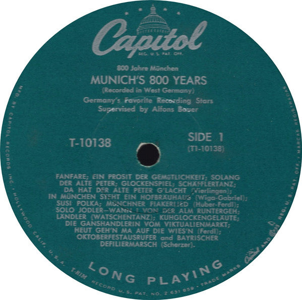 Various - Munich's 800 Years (Authentic Music Of Bavaria)