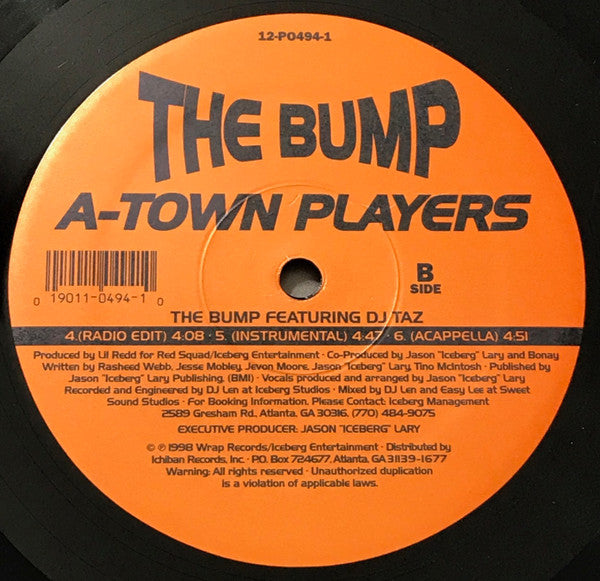 A-Town Players - 8 Tracks And Cadillacs/The Bump