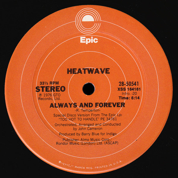 Heatwave - The Groove Line / Always And Forever